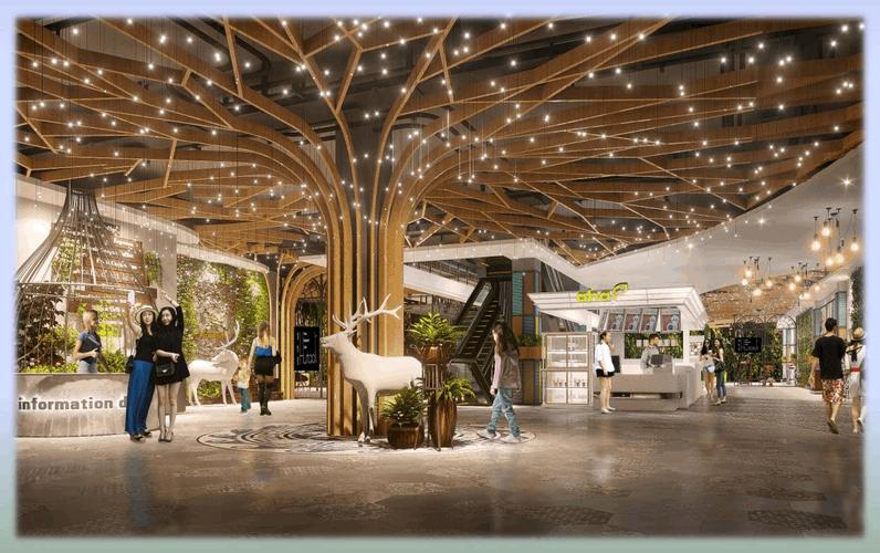 山西商业空间设计项目:山西汇邦现代商业广场设计效果图